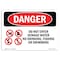 Signmission OSHA Danger Sign, 7" Height, 10" Width, Do Not Enter Sewage Water, Landscape, DS-D-L-1860 OS-DS-D-710-L-1860 - alternate 1